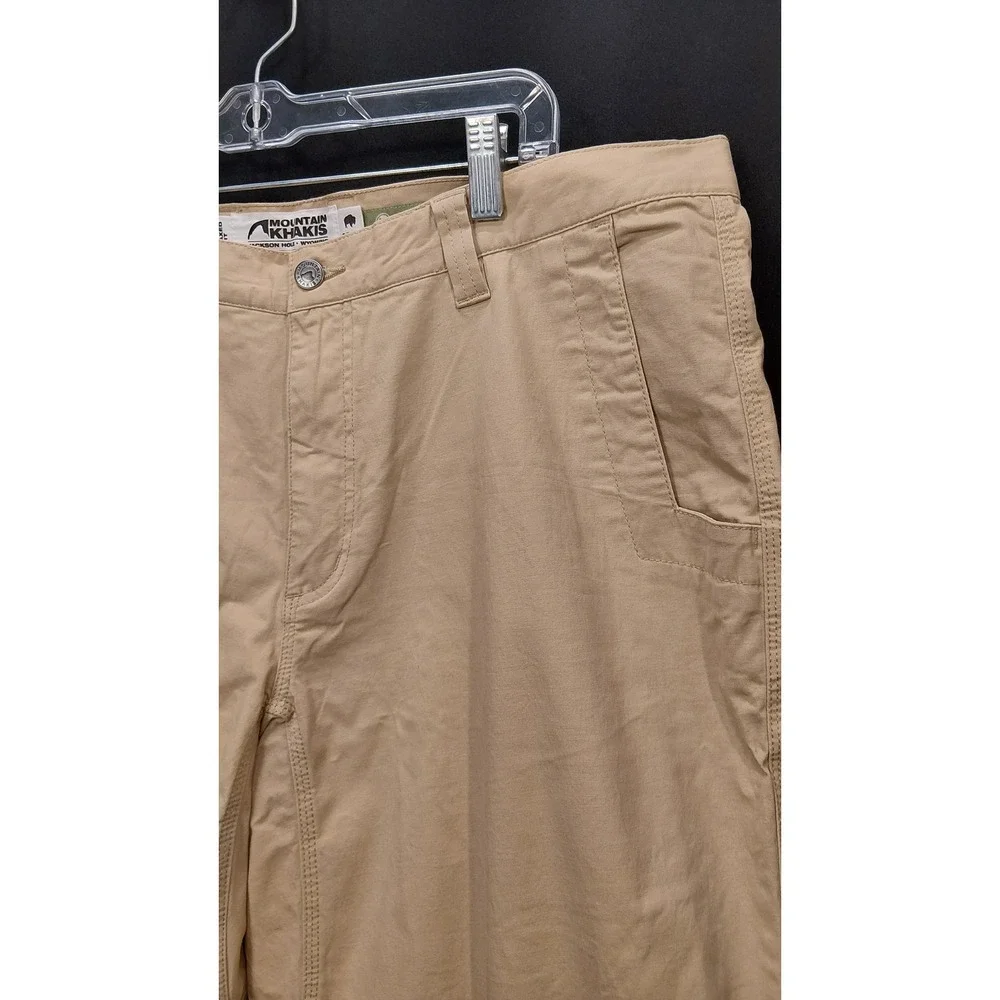 Mountain Khakis All Mountain Pant Relaxed Fit Tan Organic Cotton 38x30 Mens